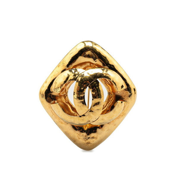 CHANEL Gold Coco Mark Brooch - Picture 1 of 6